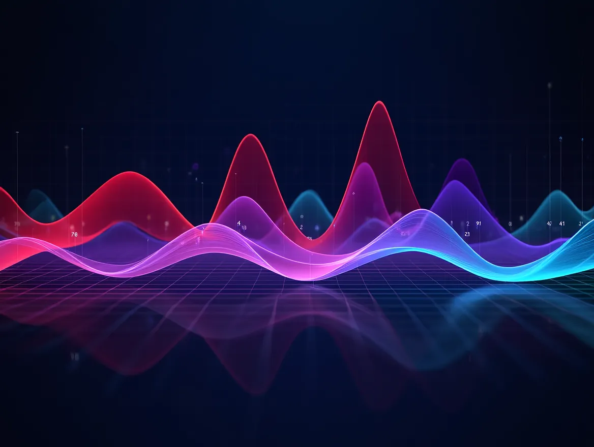 Abstract visualization of stress patterns and daily well-being indicators